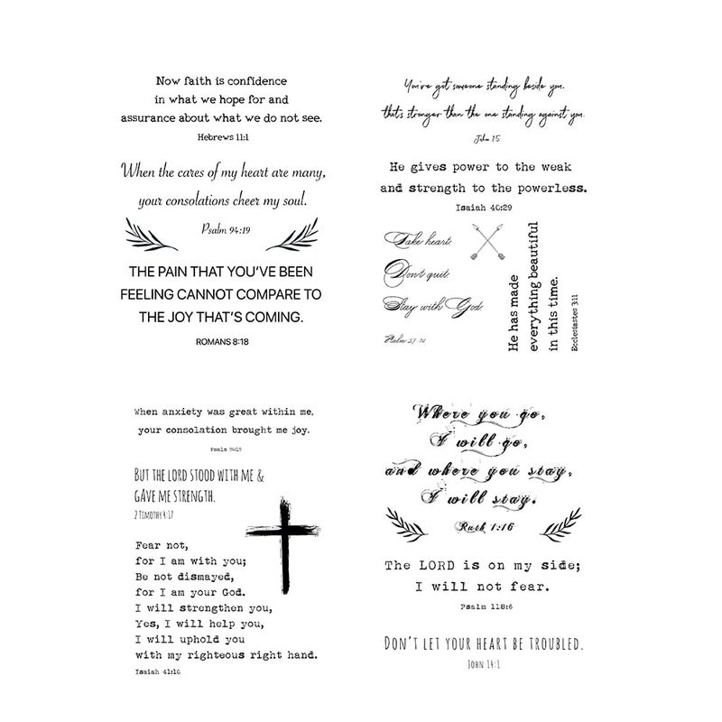 Everjoy 60+ Designs Inspirational Christian Quotes Bible Verses Scriptures Temporary Tattoos - Image 3